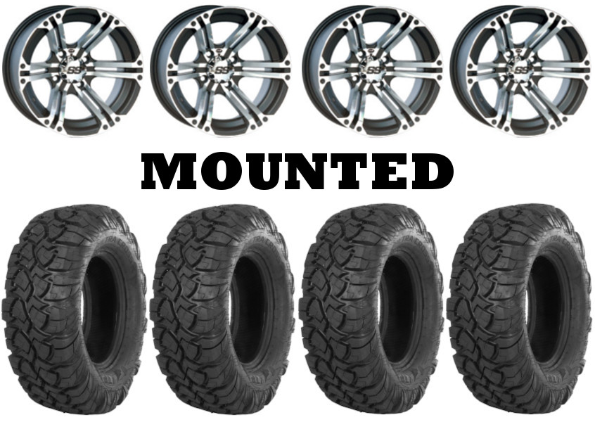 Kit 4 ITP UltraCross R Spec Tires 27x10 14 On ITP SS212 Machined Wheels VIK EBay