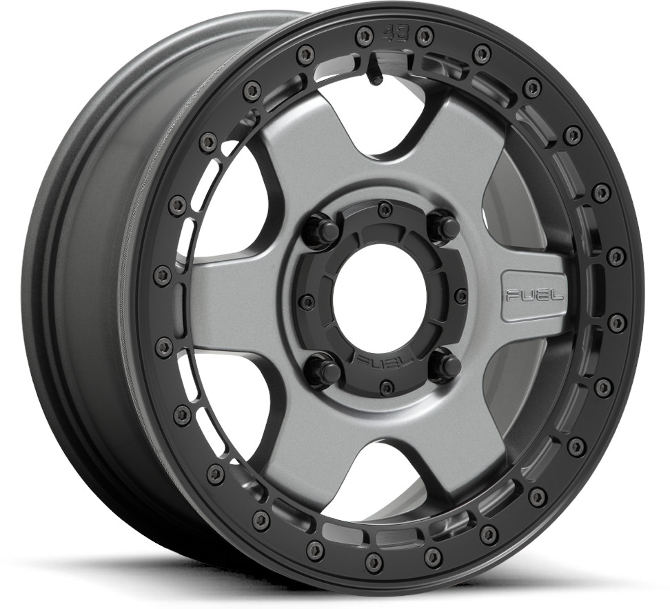 Kit 4 ITP Intersect Tires 35x10-15 on Fuel Block Beadlock Gray D923 ...